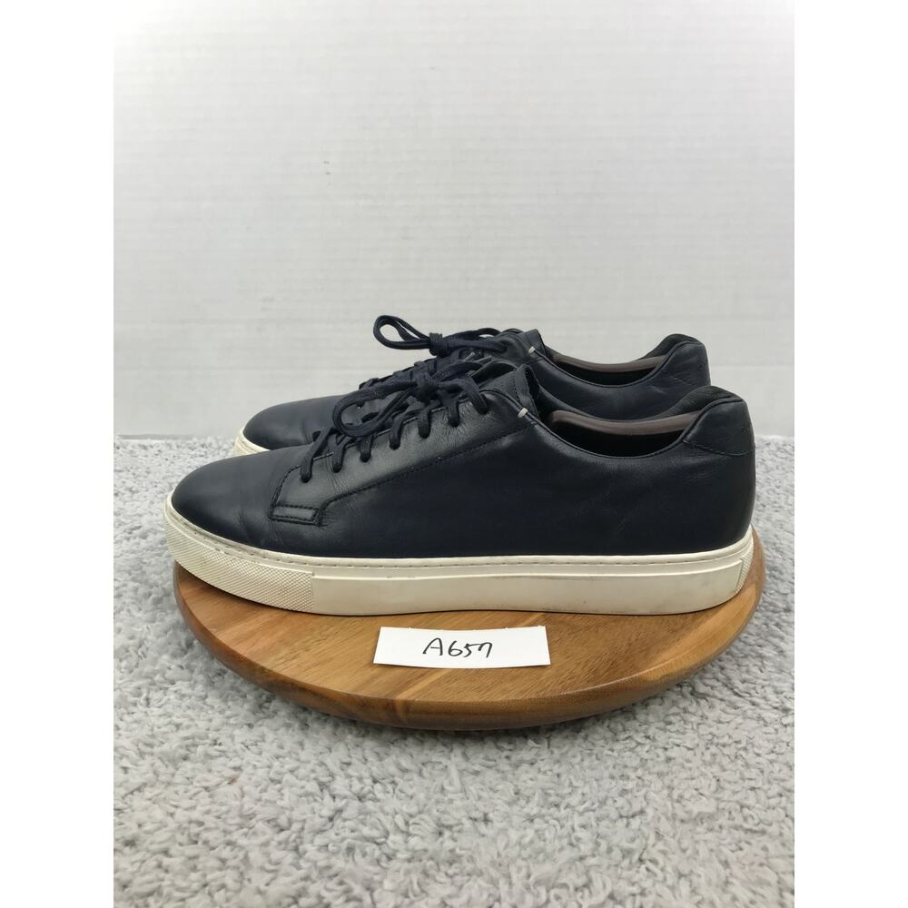Cole Haan Mens 11.5M Grand Series Avalon Navy Leather Lace Up Casual Sneaker